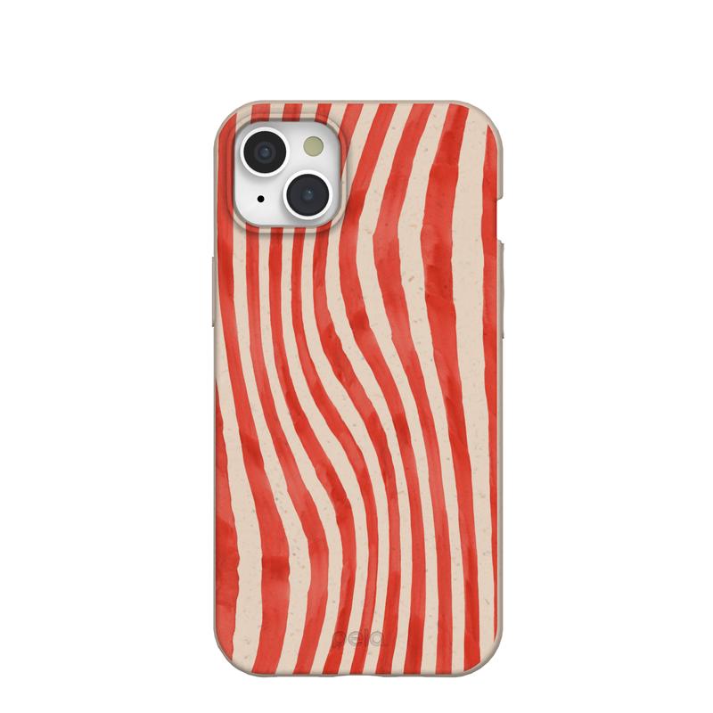 Seashell Big Top Stripes iPhone 15 Plus Case