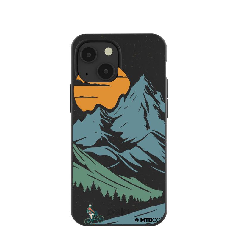 Black Vintage Peaks MTBCO iPhone 13 Mini Case