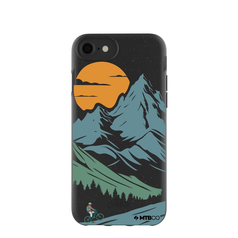 Black Vintage Peaks MTBCO iPhone 6/6s/7/8/SE Case