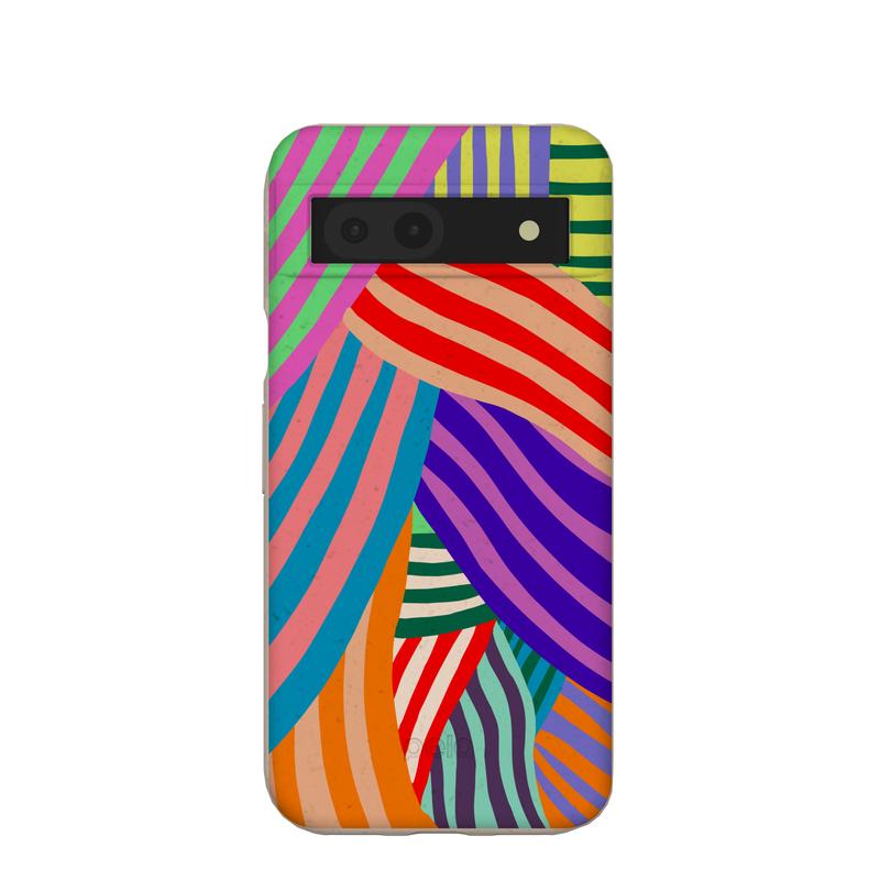 Seashell Clownish Stripes Google Pixel 8a Case