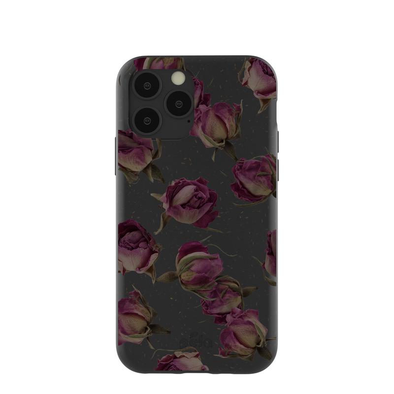 Black Dried Rosebuds iPhone 11 Pro Case