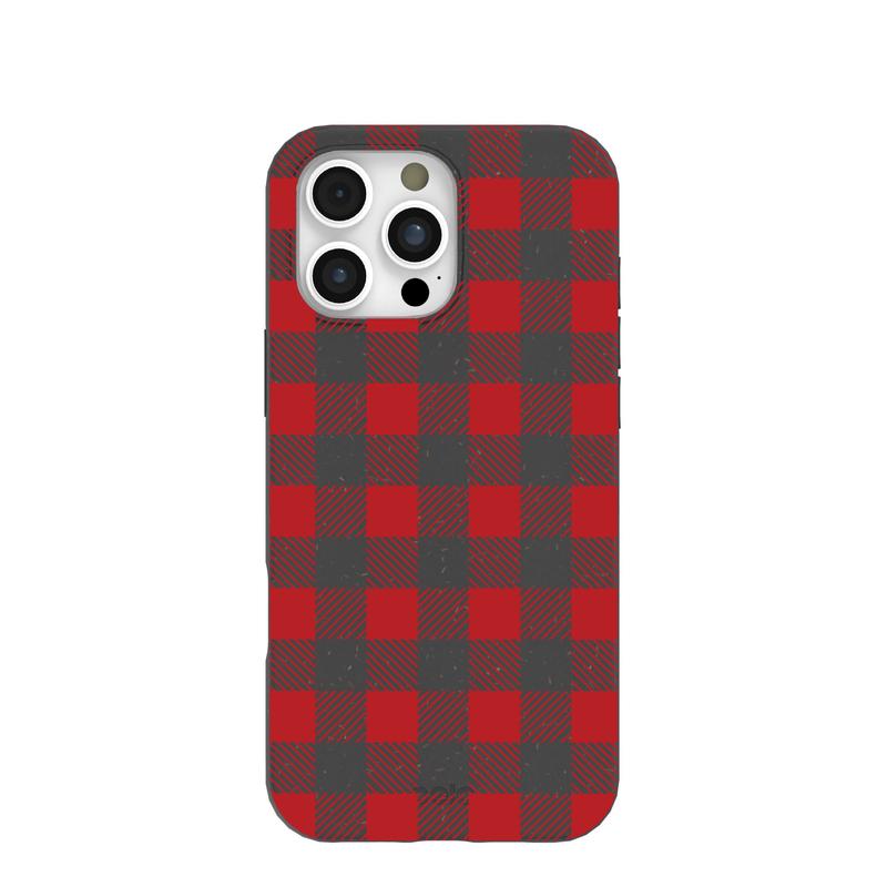 Black Flannel iPhone 16 Pro Max Case