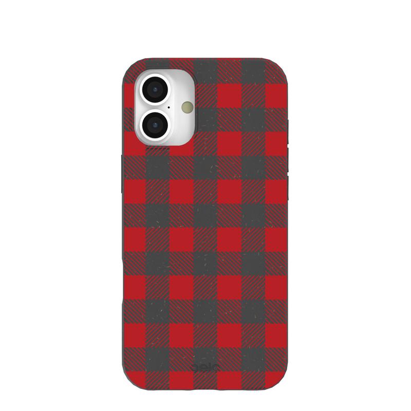 Black Flannel iPhone 16 Plus Case