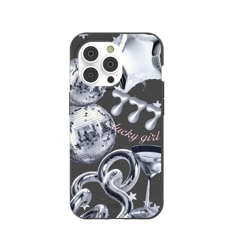 Black Cosmic Luck iPhone 14 Pro Case