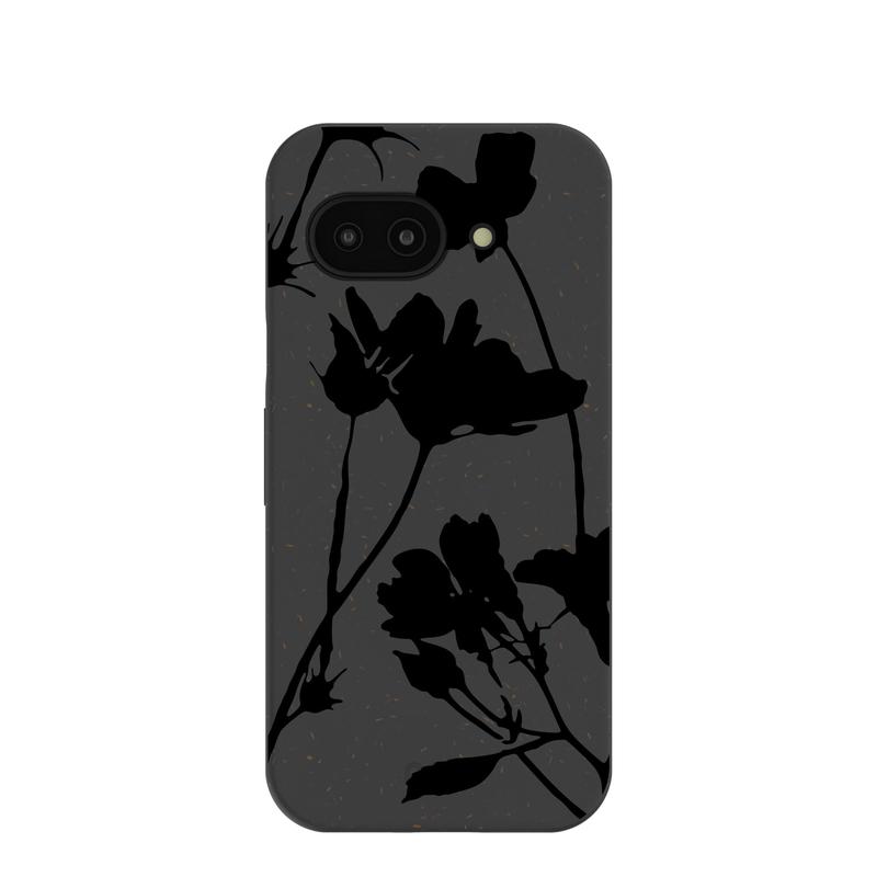 Black Shadow Petals Google Pixel 9a Case