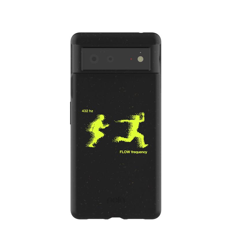 Black Flow Frequency Google Pixel 6 Case
