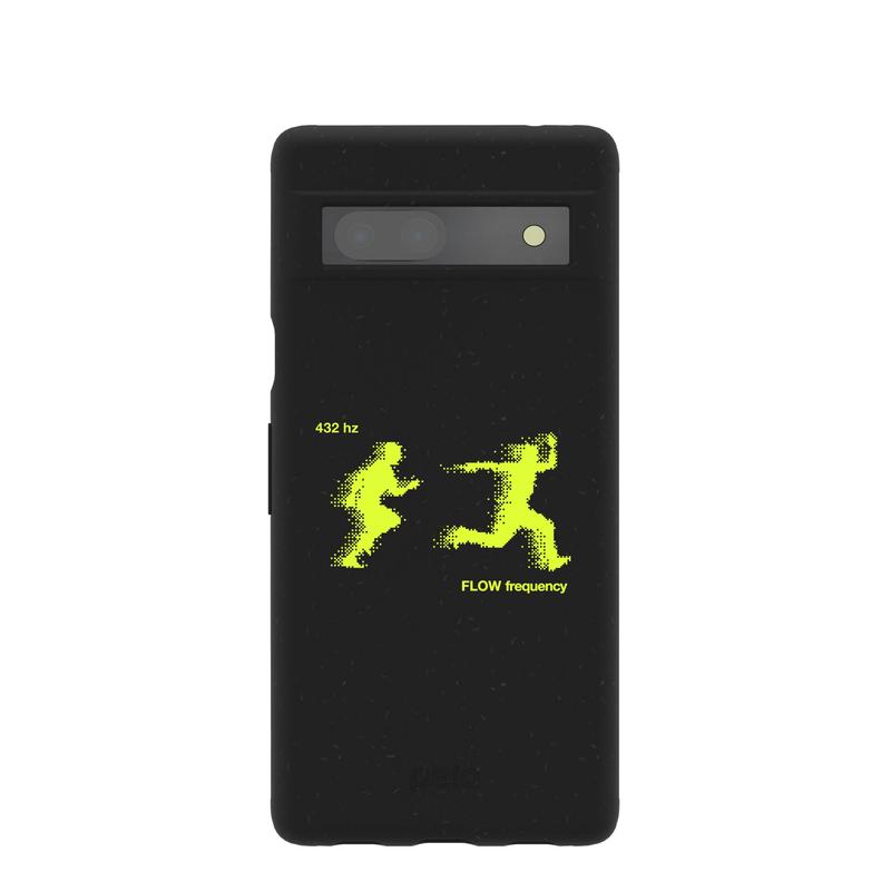 Black Flow Frequency Google Pixel 7a Case