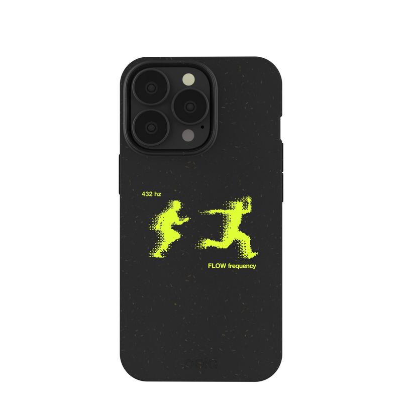 Black Flow Frequency iPhone 13 Pro Case