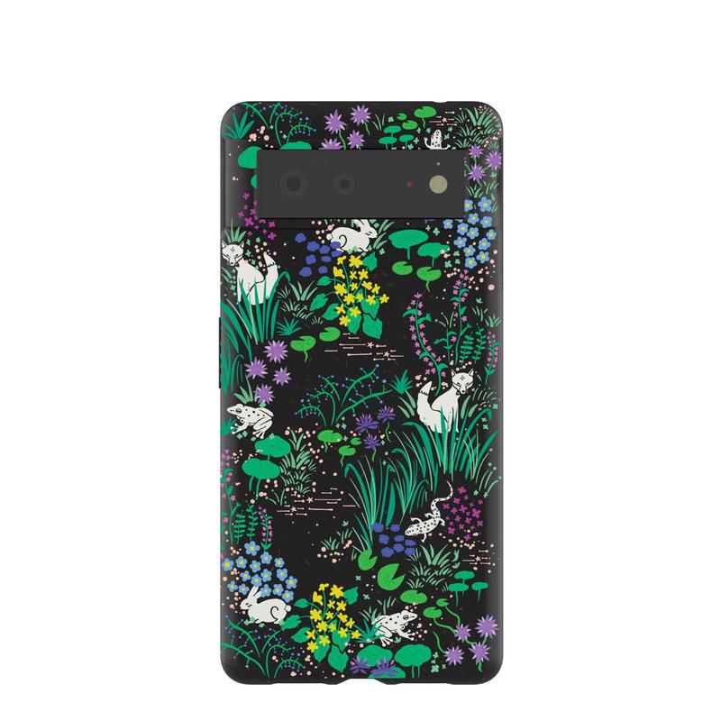 Black Midnight Pond Google Pixel 6 Case