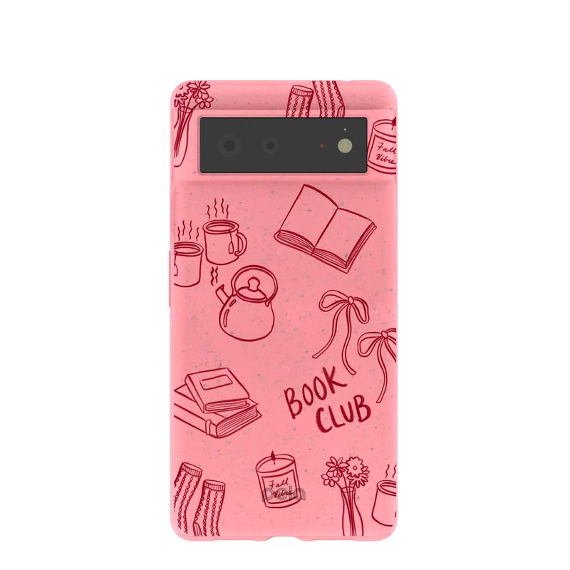 Bubblegum Pink Book Club Google Pixel 6 Case
