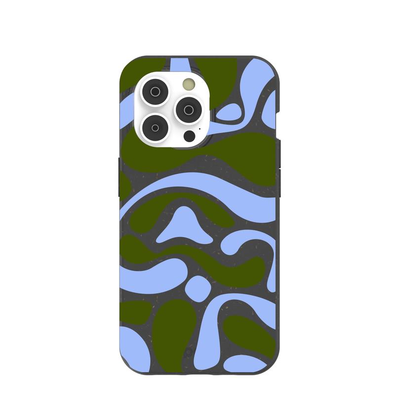 Black Curve and Flow iPhone 14 Pro Case