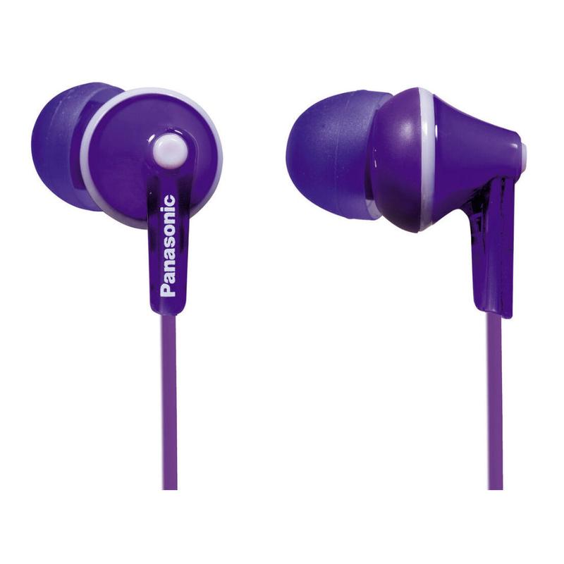 Panasonic RP-HJE125-V ErgoFit In-Ear Earbud Headphones (Violet)